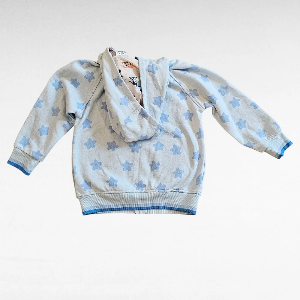 Bluey Zip Up Hoodie Jacket Size 6